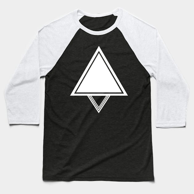 Triangle art Baseball T-Shirt by SAMUEL FORMAS